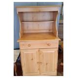 Wood Hutch with Drawer and Cabinet Storage