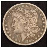 1886 Morgan Silver Dollar Coin