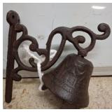 Cast Iron Wall-Mounted Decorative Bell