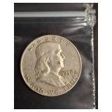 1958 Franklin Half Dollar Coin