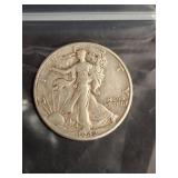 1942 Walking Liberty Half Dollar Coin