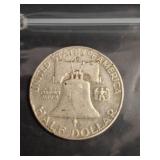 1957 Franklin Half Dollar Coin