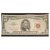 1934 $5 United States Note with Red Seal
