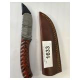 Damascus Style Knife with Sheath