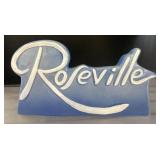 Roseville Pottery Advertising Sign