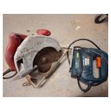 Skilsaw Circular Saw and Black & Decker Jigsaw
