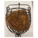 Metal Wall Planter with Coir Liner