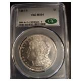 1881-S Morgan Dollar CAC MS64