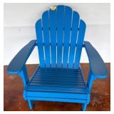 Blue Wooden Adirondack Chair