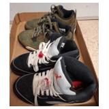 Two Pairs of Youth Air Jordan Sneakers