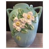 Roseville Pottery Vase with Floral Relief Design