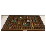 Wooden Display Tray with Assorted Miniatures