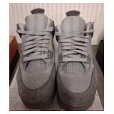 Air Jordan 4 Retro GS Sneakers, Gray, Size 4.5Y