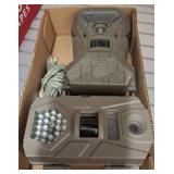 Two Trail Cameras, Treeline and Tasco Brands