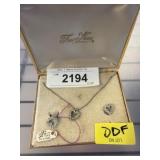 Tru-Kay Sterling Necklace and Pendant Set