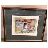 Framed Print of Cottage Scene by Claude Strachan