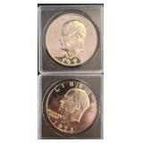 1973 Eisenhower Dollar Coins in Cases