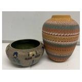 Two Decorative Ceramic Vessels