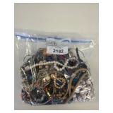 Bagged Assortment of Costume Jewelry and Beads