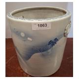 Porcelain Planter with Winter Landscape Design