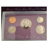 1991 United States Mint Proof Coin Set
