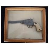 Framed Decorative Replica Revolver