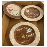 3 Mikasa Inspirational Plates