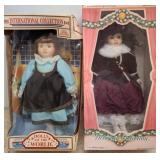 Two Boxed Porcelain Dolls, Intl and Victorian