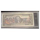 Delaware $2 Statehood Note, Authenticated