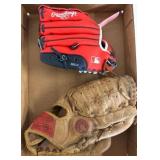 Two Rawlings Baseball Gloves