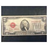 1928 U.S. $2 Red Seal Note