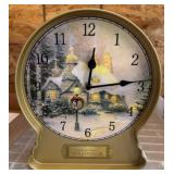 Thomas Kinkade Cookie Tin Clock Decor