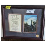Framed Print and Poem ï¿½He Was There All the Timeï¿½