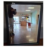 Black Framed Rectangular Wall Mirror, 36x47in