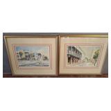 Emerson Watercolor Prints, Framed