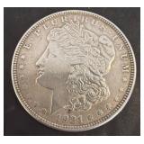 1921 Morgan Silver Dollar Coin
