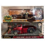 Die-Cast Batman and Wonder Woman Vehicles