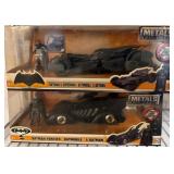 2 Die-Cast Batman Batmobiles With Figures