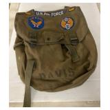 US Air Force Canvas Backpack with Patches