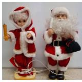 1992 Motrix Santa and Mrs. Claus Figures