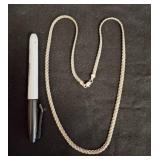 Sterling Silver Chain Necklace, Marked 925