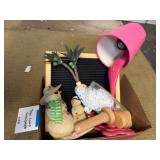 Decorative Items and Desk Lamp