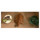 Three Turtle Figurines