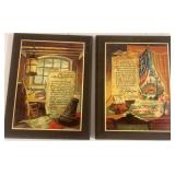 Two Vintage Patriotic-Themed Prints
