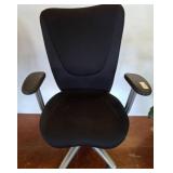 Black Ergonomic Office Chair on Casters
