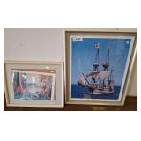 Framed Prints: Mayflower II & Forest Landscape