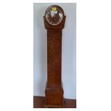 Wood-Encased Longcase Clock With Circular Dial