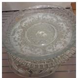 Etched Glass Platters