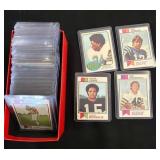 Vintage Football Trading Card Lot in Sleeves