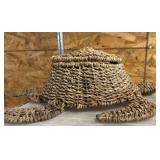 Woven Straw Crab-Shaped Basket With Lid